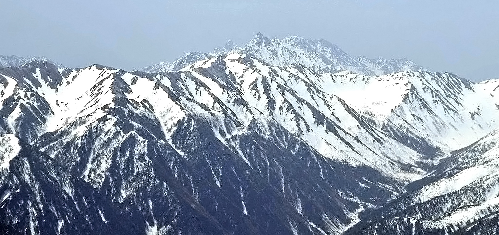 創楽 5月残雪期の立山・登山 雪の大谷（詳細）雄山からの景観