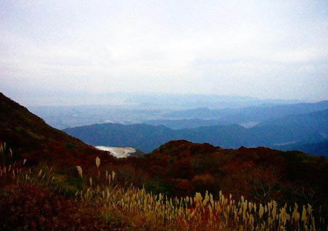 秋の伊吹山は殆ど花の時期が終了し高山植物を堪能出来なかったが、綺麗な紅葉と琵琶湖がマッチする綺麗な景観を堪能できる