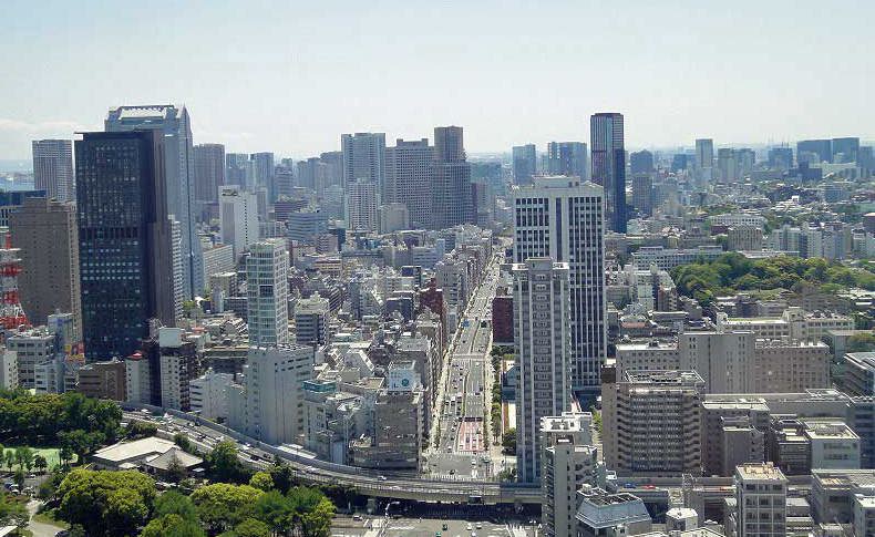東京タワー展望台南側より品川方面