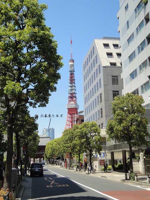 東京タワーアクセスより増上寺周辺