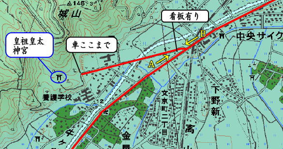 皇祖皇太神宮へのアクセスマップ