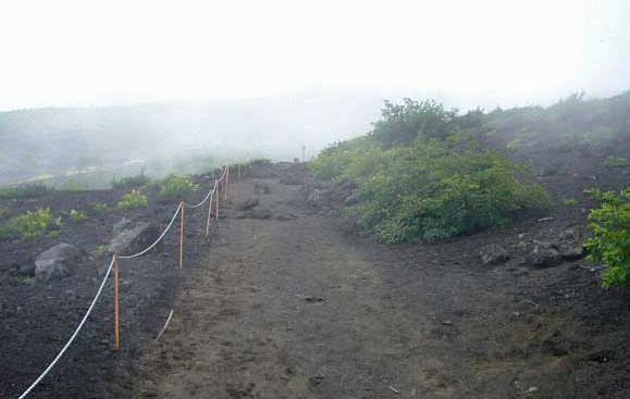 富士山・須走ルートの様子