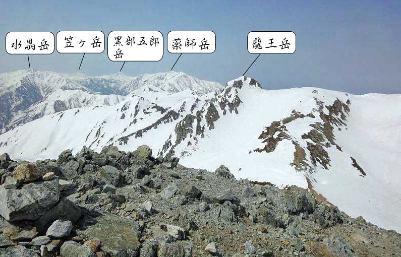 残雪期　立山・登山