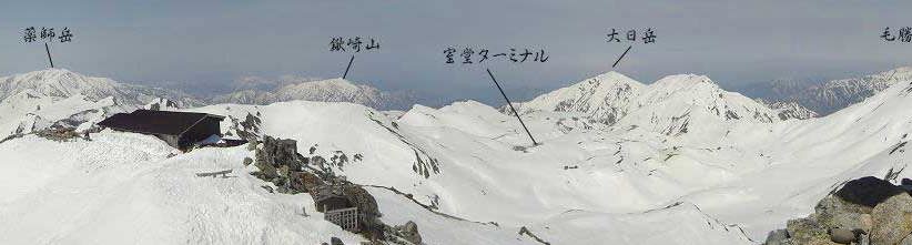 残雪期　立山・登山