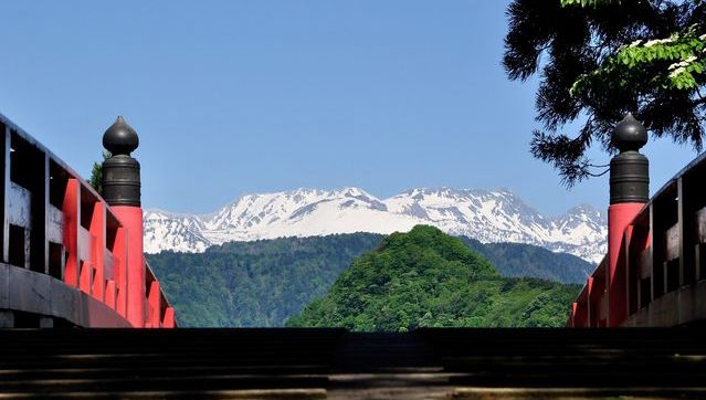 パノラマ富山発見ルート立山ゾーン⑤布橋からの立山連峰